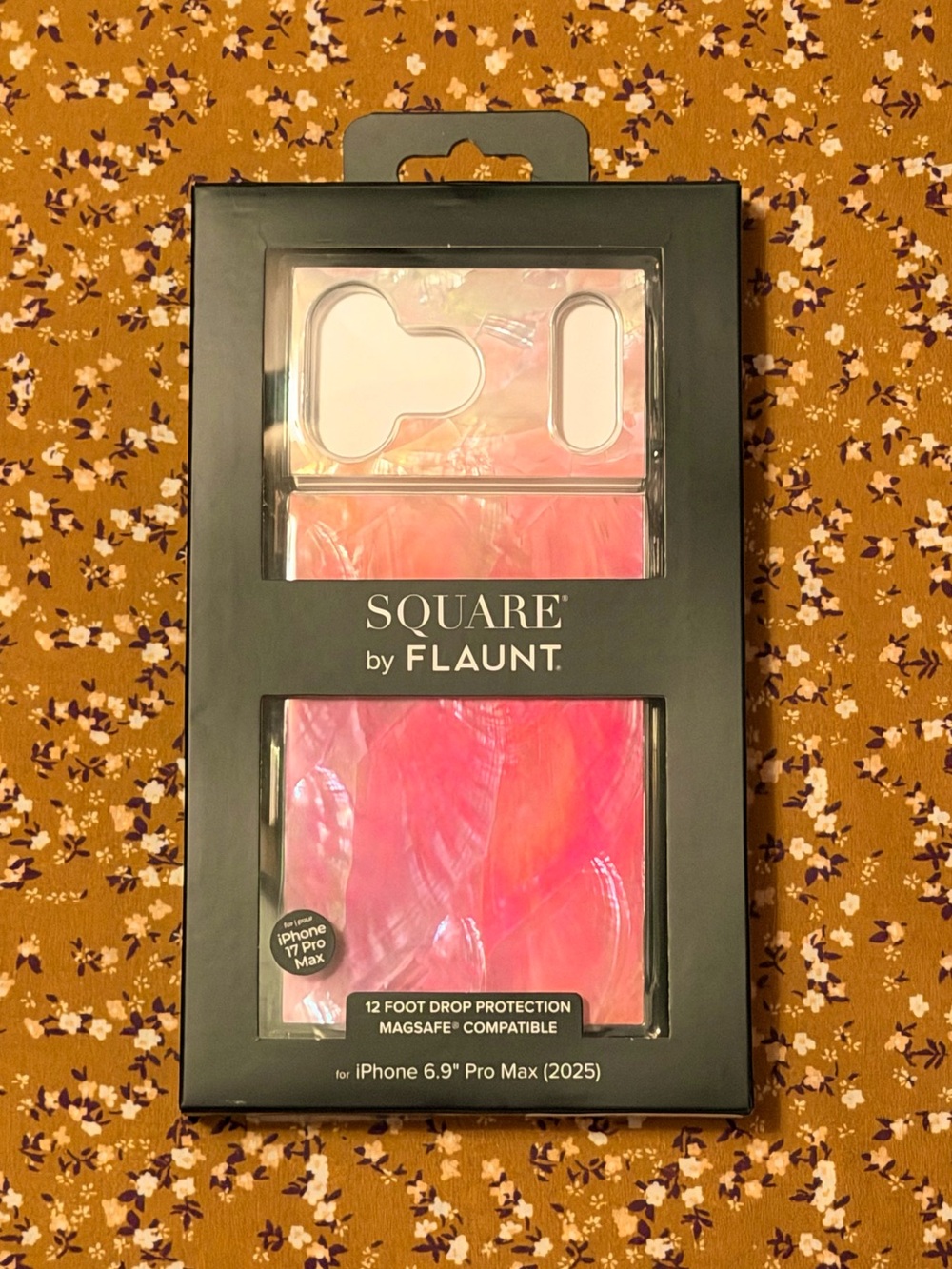 SQUARE® Pink Mother of Pearl iPhone Case